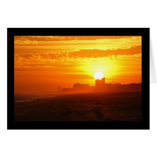 Sunset overlooking Emerald Isle Cards (Front Horizontal)