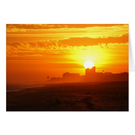 Sunset overlooking Emerald Isle Cards (Front Horizontal)