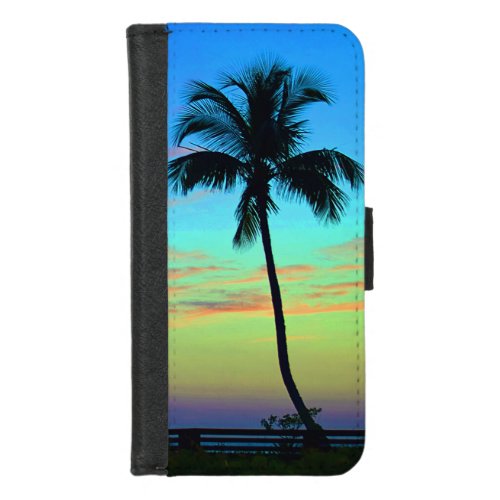 Sunset Palm iPhone 8 Wallet Case
