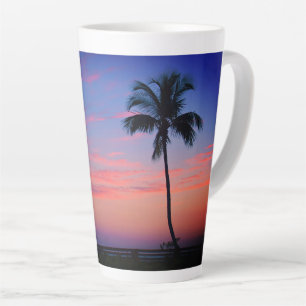 Sunset Palm Latte Mug