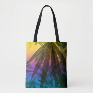 Sunset Palm leaves Tote Bag