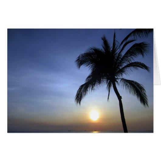 sunset palm manila cards (Front Horizontal)