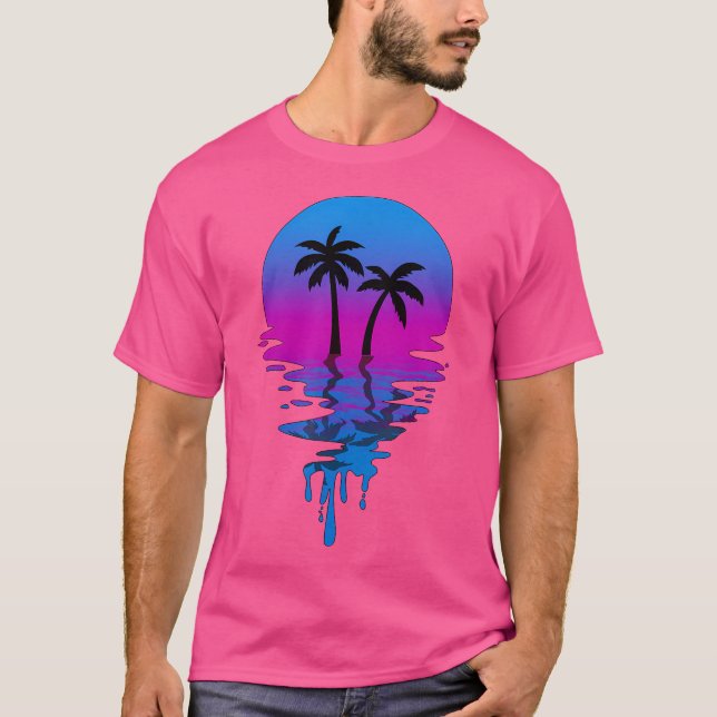 Sunset Palm Tree T-Shirt (Front)