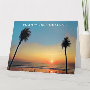 sunset palms farewell card
