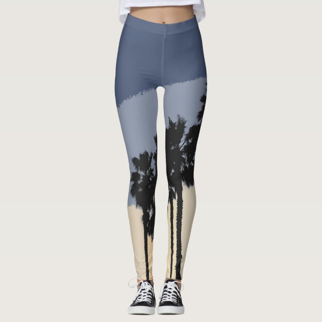 SUNSET PALMS LEGGINGS (Front)