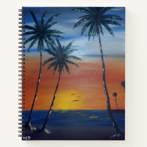 Sunset Palms Notebook