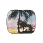 Sunset Palms Tropical Landscape Photography Candy Tin (Top)