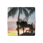 Sunset Palms Tropical Landscape Photography Checkbook Cover