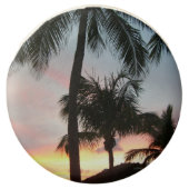 Sunset Palms Tropical Landscape Photography Chocolate Dipped Oreo (Front)