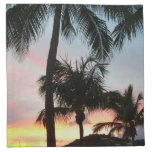 Sunset Palms Tropical Landscape Photography Cloth Napkin
