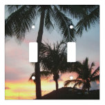 Sunset Palms Tropical Landscape Photography Light Switch Cover