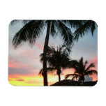 Sunset Palms Tropical Landscape Photography Magnet