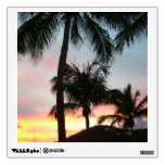 Sunset Palms Tropical Landscape Photography Wall Sticker