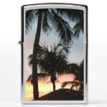 Sunset Palms Tropical Landscape Photography Zippo Lighter