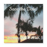 Sunset Palms Tropical Landscape Save the Date