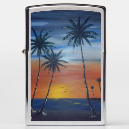 Sunset Palms Zippo Lighter