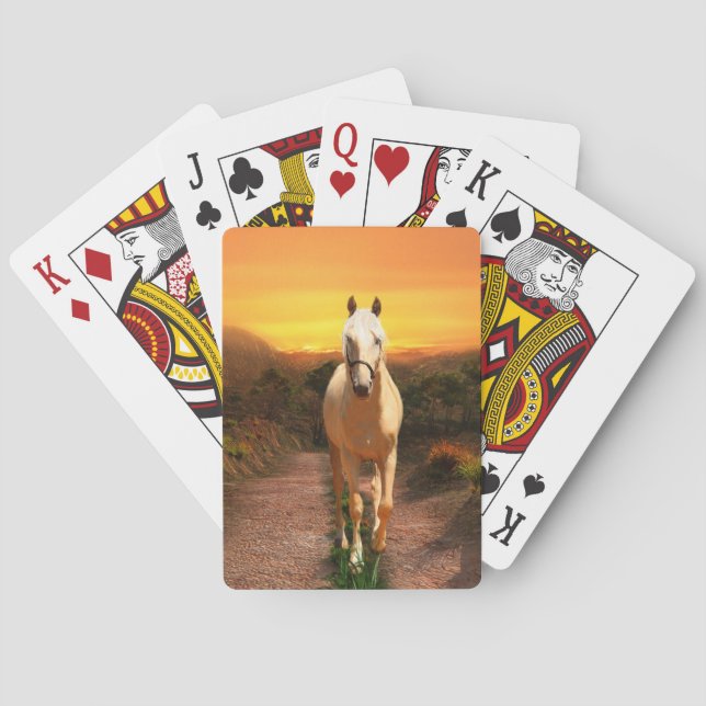 Sunset palomino poker cards (Back)