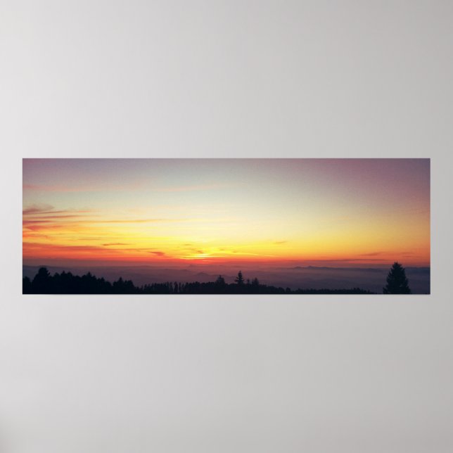 Sunset Panorama Poster (Front)