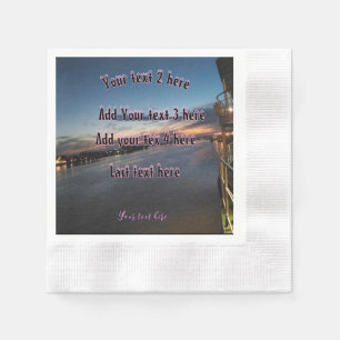 Sunset paper party napkins