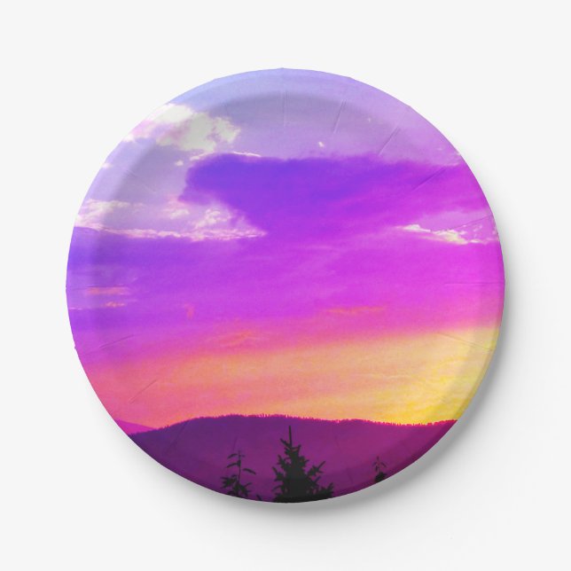 Sunset Paper Plates (Front)