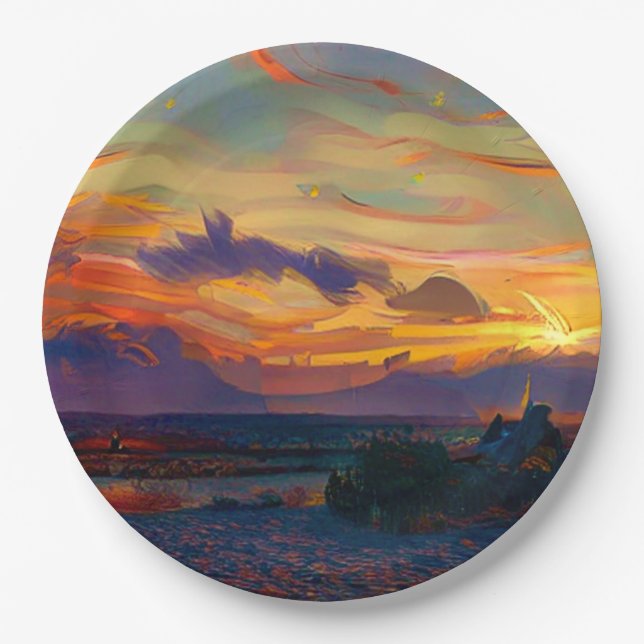 SUNSET PAPER PLATES (Front)