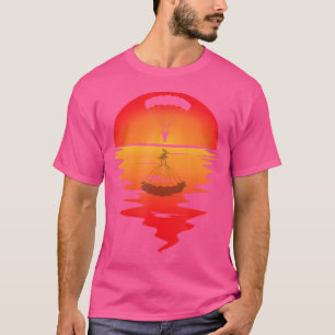 Sunset Parachuting Parachutist Skydiver Skydiving T-Shirt