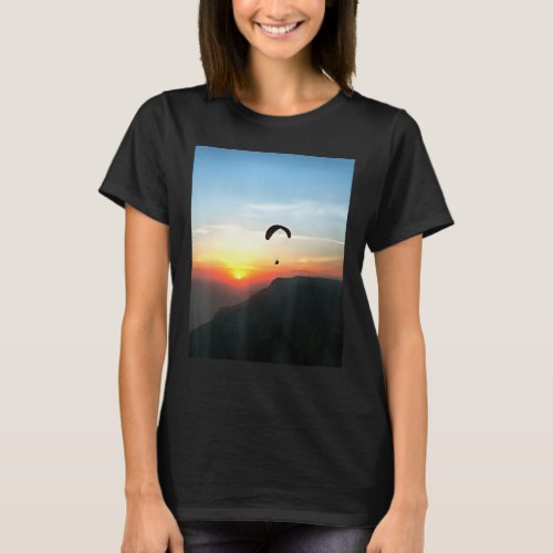 Sunset Paraglide Wanderlust Extreme Sport 1 T_Shirt