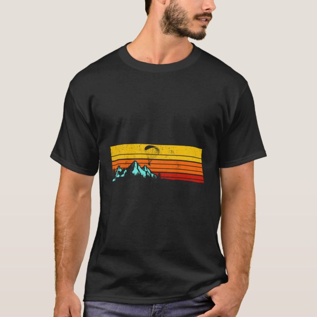 Sunset Paragliding For Christmas T-Shirt (Front)