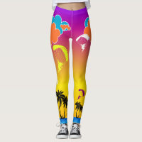 Sunset Paragliding Pixie Leggings