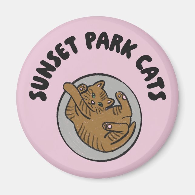 Sunset Park Cats | Magnet | Bobbin Rescue Kitten (Front)