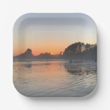 Sunset Party Paper Plates
