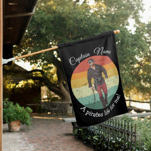 Sunset Party Pirate  House Flag