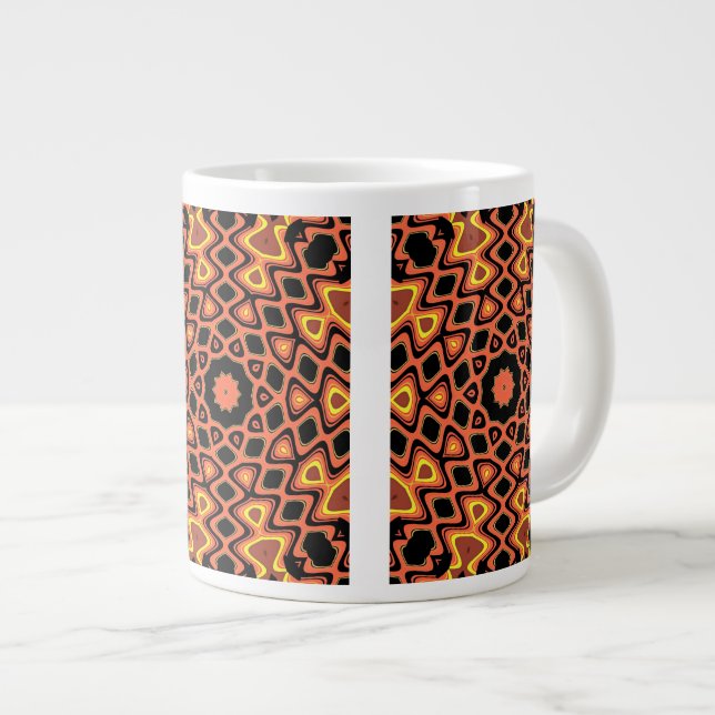 SUNSET PATTERN GIANT COFFEE MUG (Front Right)