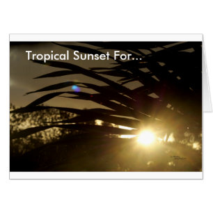 Sunset Person I Miss You Jumbo Card