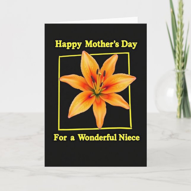 Sunset Petals Mothers Day Card (Front)