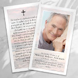 Sunset Photo Memorial Prayer Card