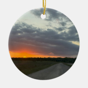 Sunset Photo Ornament