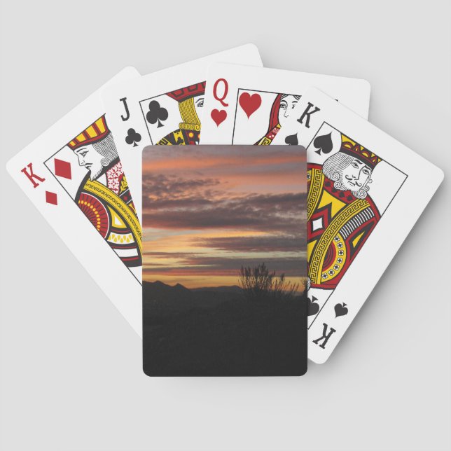 Sunset Photo Poker Playing Cards (Back)