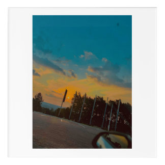 Sunset photograph acrylic print