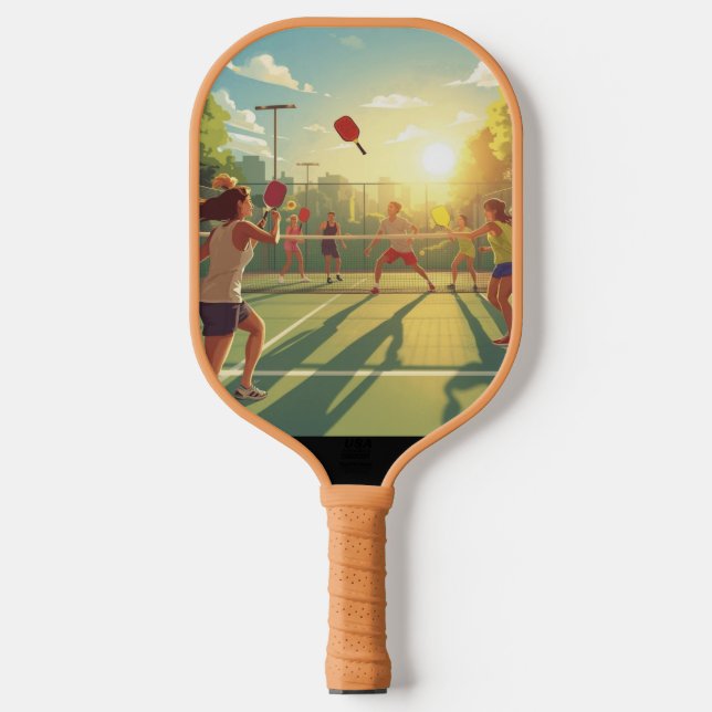 Sunset Pickleball Match Paddle (Front)