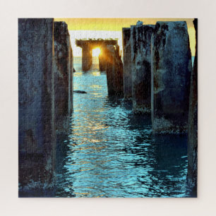 Sunset Pier Gasparilla Island - 20x20 - 676 pcs Jigsaw Puzzle