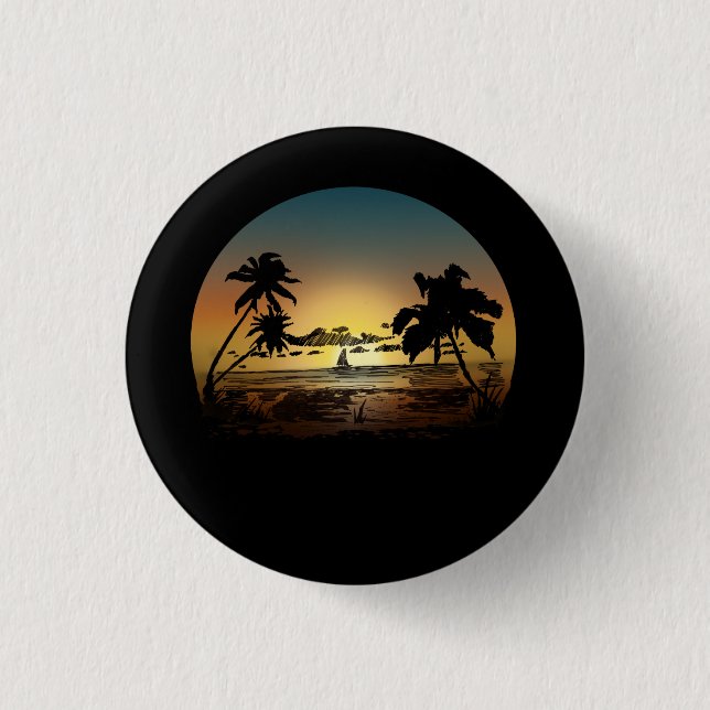 Sunset Pinback Button (Front)
