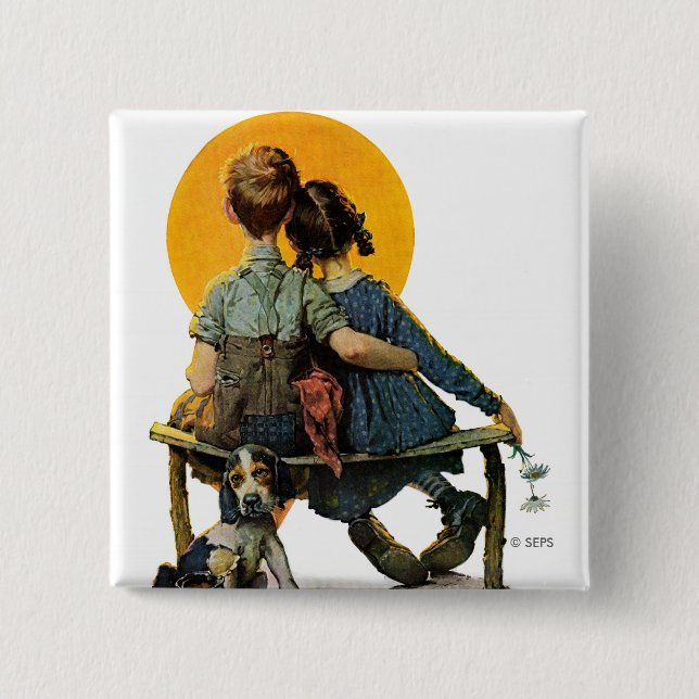 Sunset Pinback Button (Front)