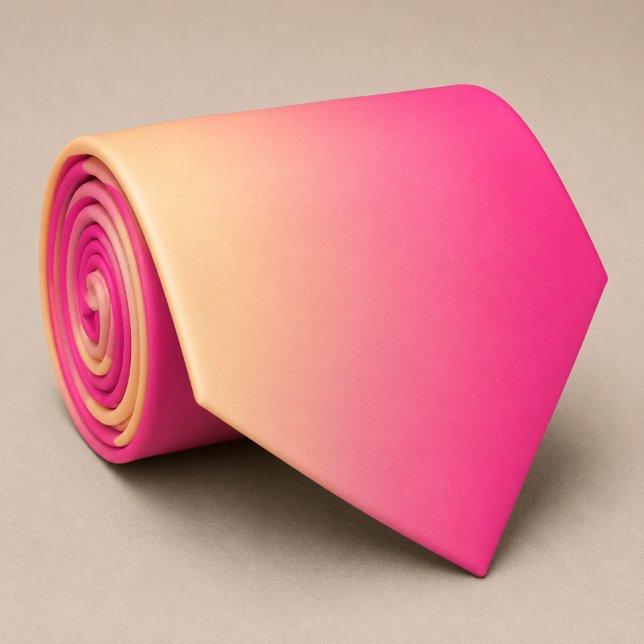 Sunset Pink Gradient  Neck Tie (Creator Uploaded)