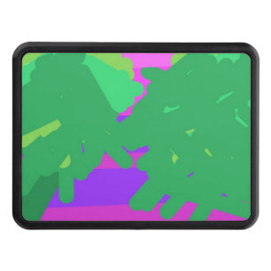 Sunset Pink Purple Green Tree Hitch Cover