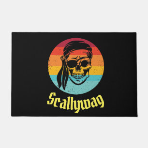 Sunset Pirate Party Scallywag Doormat