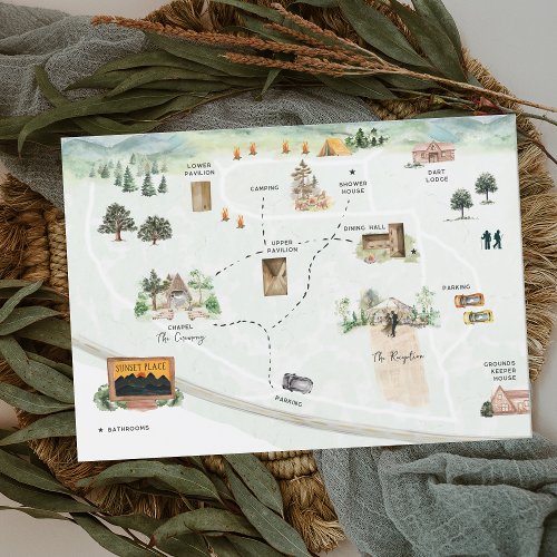 Sunset Place Campground  Itinerary Map Invitation