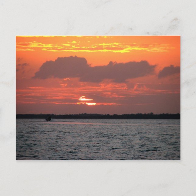 Sunset, Placencia, Belize Postcard (Front)