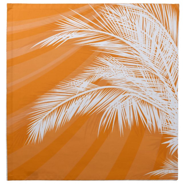 Sunset Plam Trees Cloth Napkin (Front)