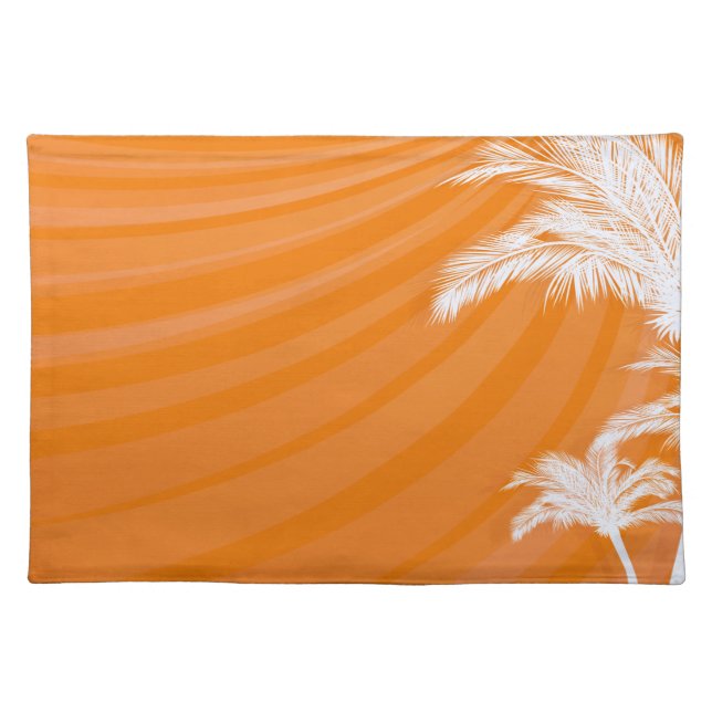 Sunset Plam Trees Placemat (Front)